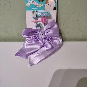 Squishmallows Lavender Hair Bow Set